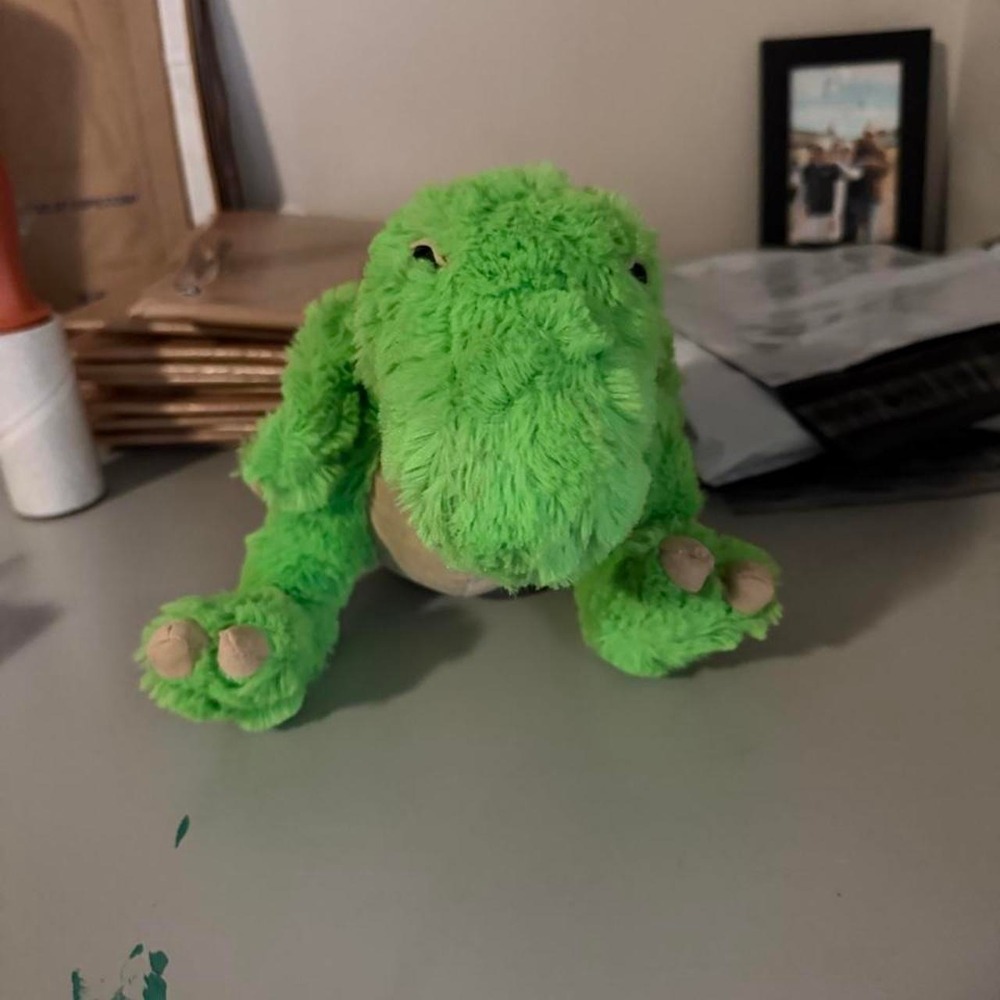 Animal adventure green dino plush toy